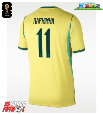 Brasil Raphinha Belloli #11 Primera Equipación Mundial 2026 Manga Corta